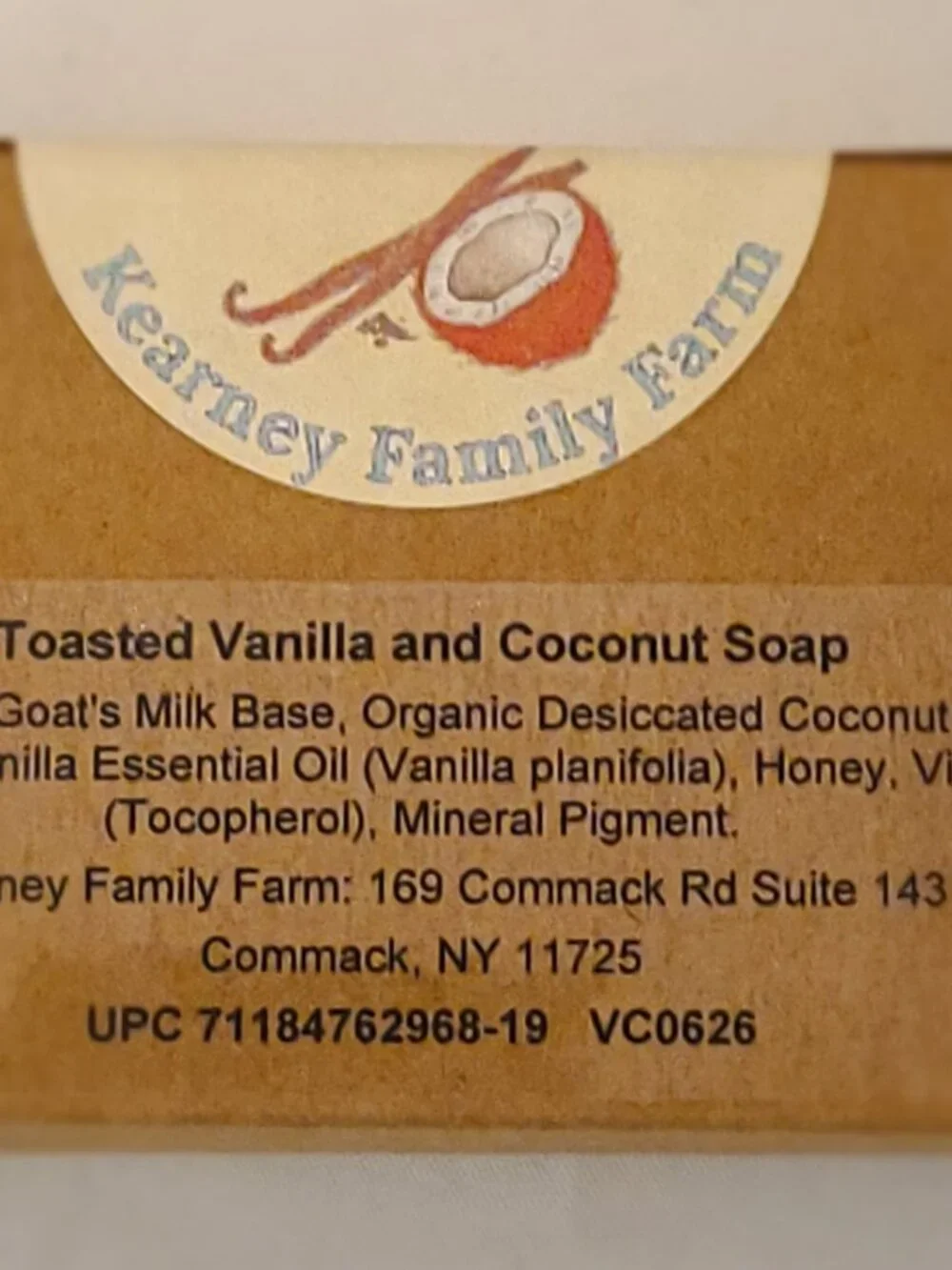 Toasted Vanilla Heritage Block Hand Poured Goat Milk Soap Bar